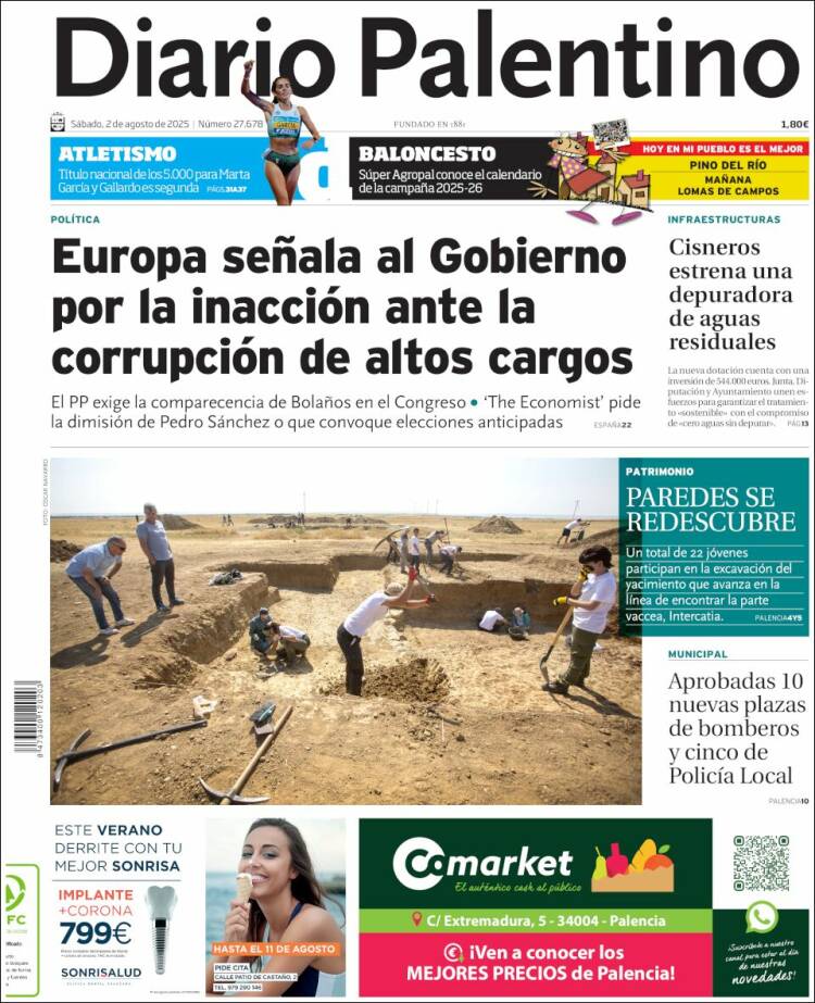 Portada de Diario Palentino (España)