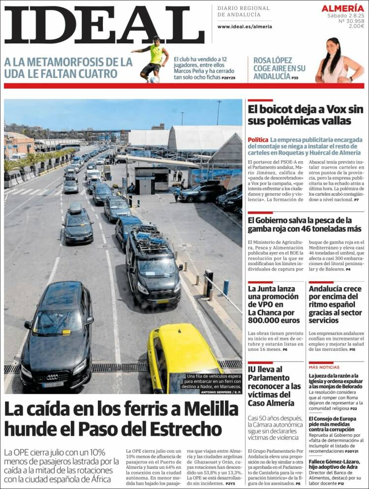 Portada de Ideal Almeria (España)