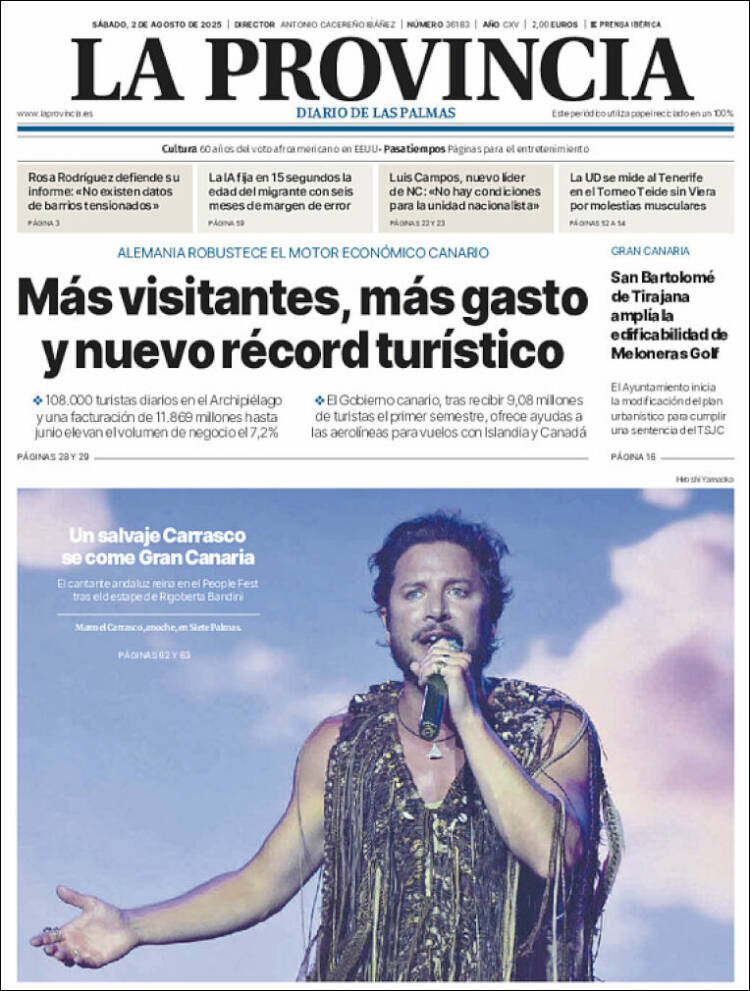 Portada de La Provincia (España)