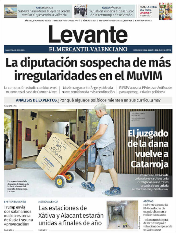Portada de Levante (España)
