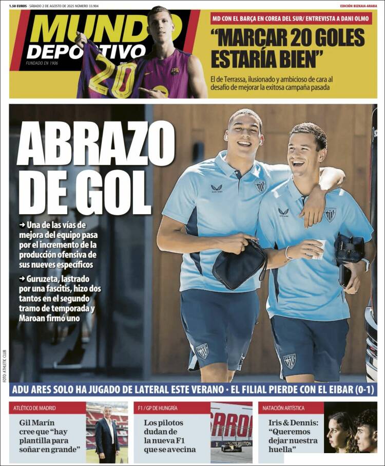 Portada de Mundo Deportivo Bizkaia (España)
