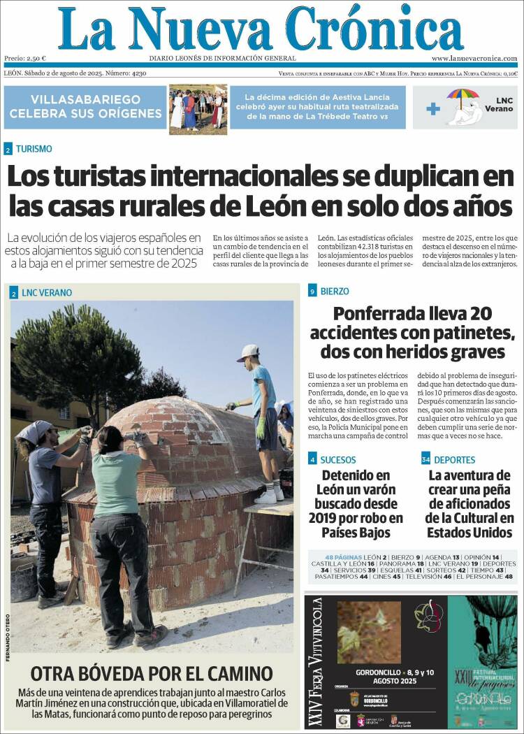 Portada de La Nueva Crónica (España)