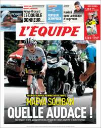 Portada de L'Equipe (France)