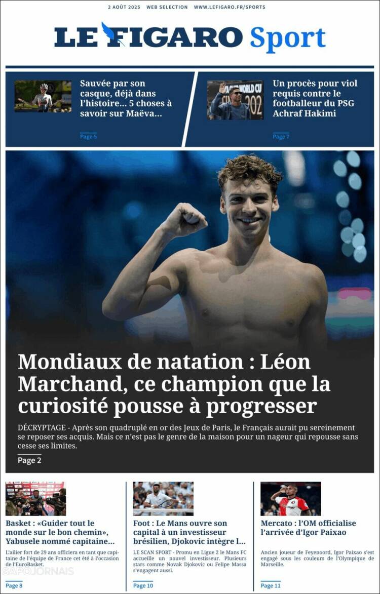 Portada de Le Figaro Sport (France)