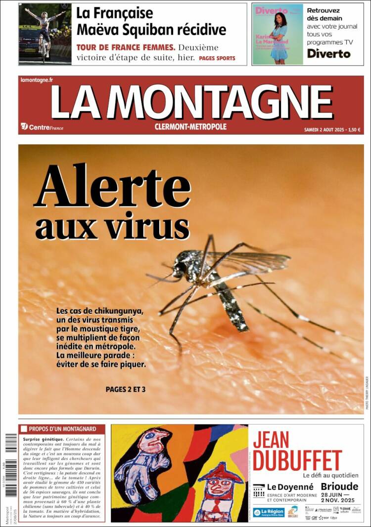 Portada de La Montagne (Francia)