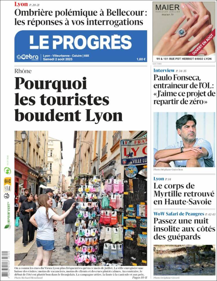 Portada de Progres de Fecamp (Francia)