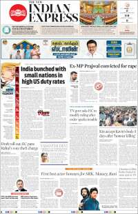 Portada de New Indian Express (India)
