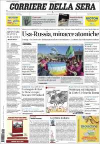 Portada de Corriere della Sera (Italy)