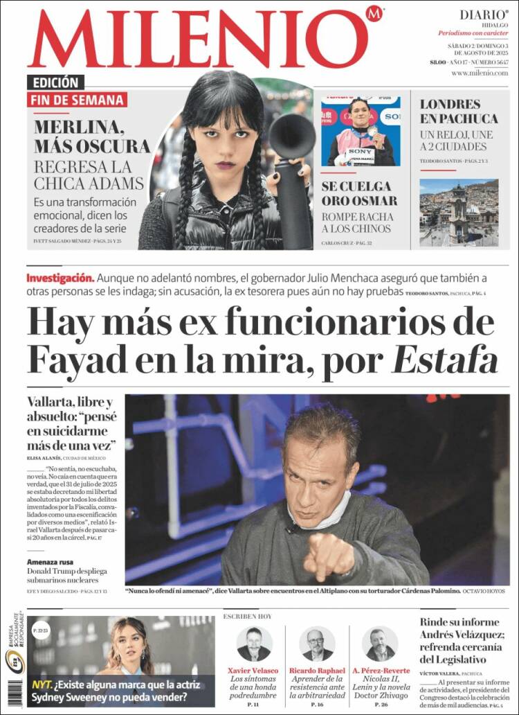 Portada de Milenio de Hidalgo (México)