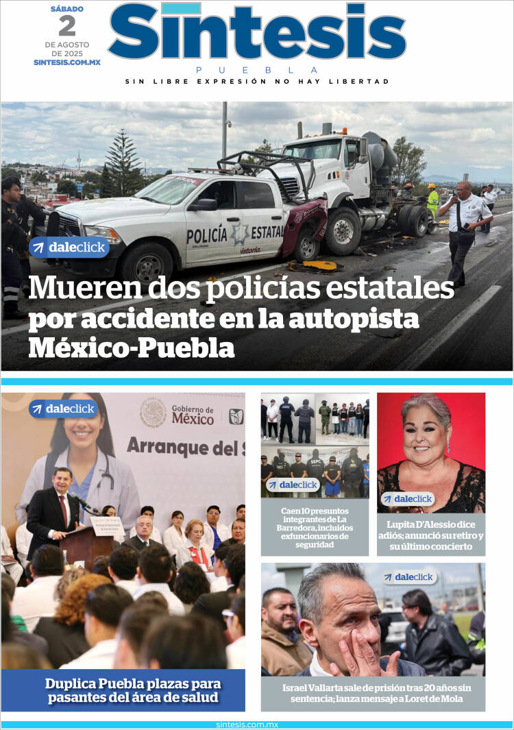Portada de Síntesis - Puebla (México)
