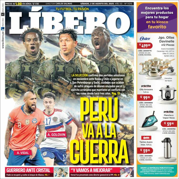 Portada de Líbero (Perú)