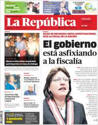 Portada de La Republica (Perú)