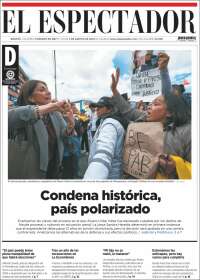 Portada de El Espectador (Colombia)