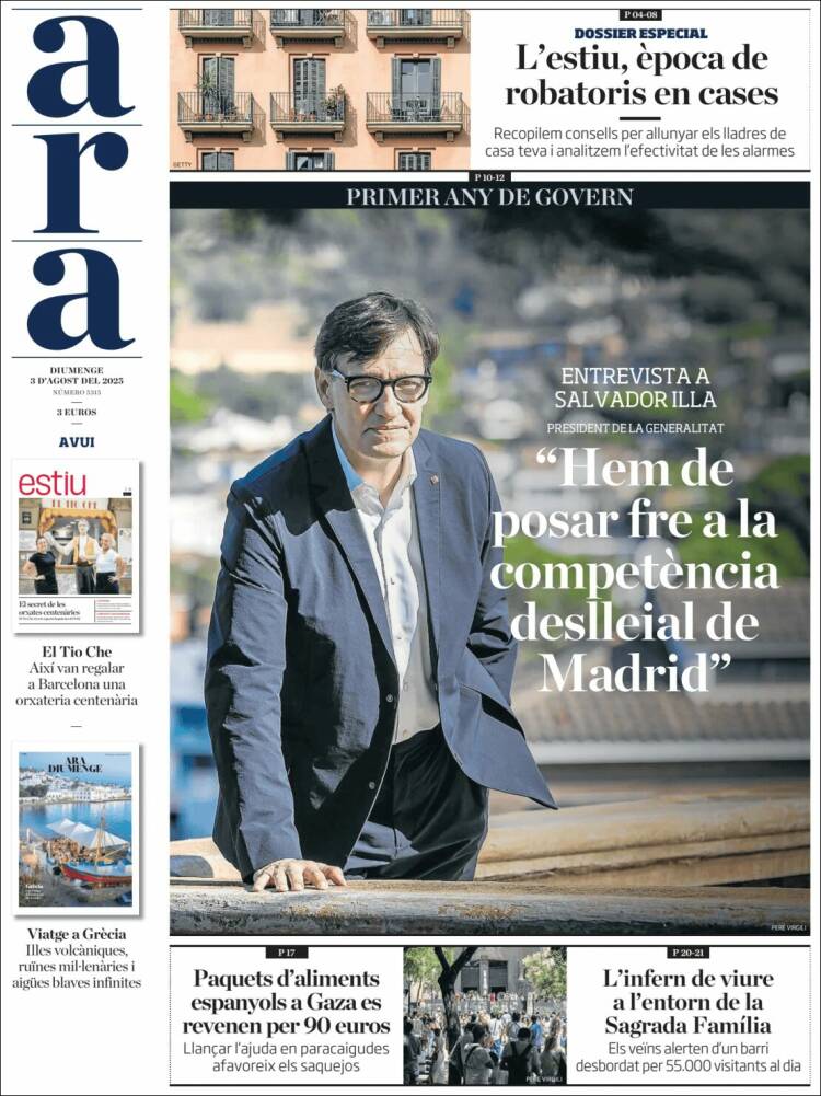 Portada de Ara (Spain)