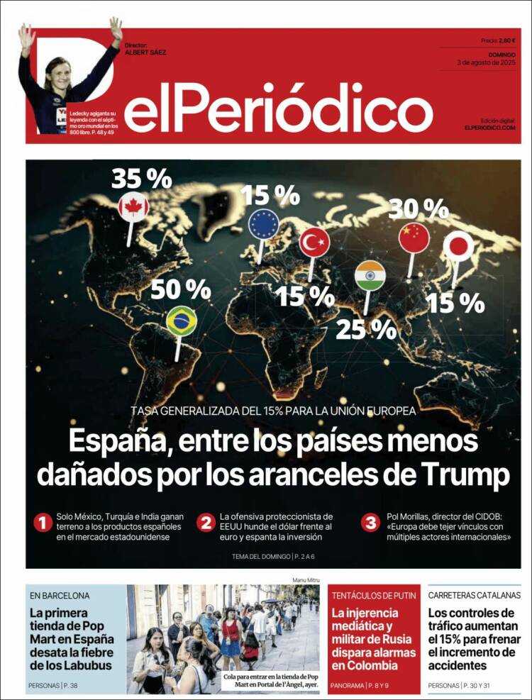 Portada de El Periódico (Spain)