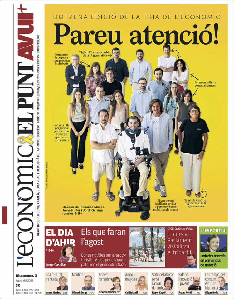 Portada de El Punt Avui (Spain)