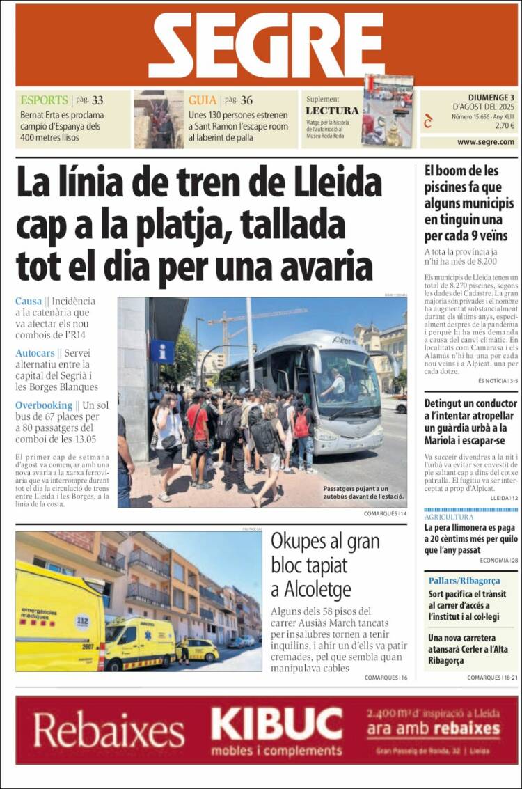 Portada de Segre (Spain)