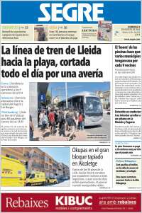 Portada de Segre  (Spain)