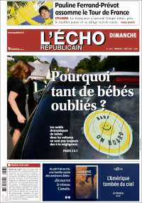 Portada de L'Echo Républicain (Francia)