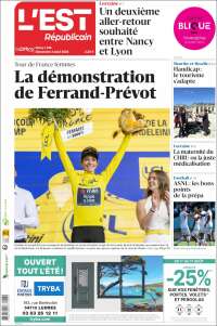 Portada de L'Est Republicain (France)