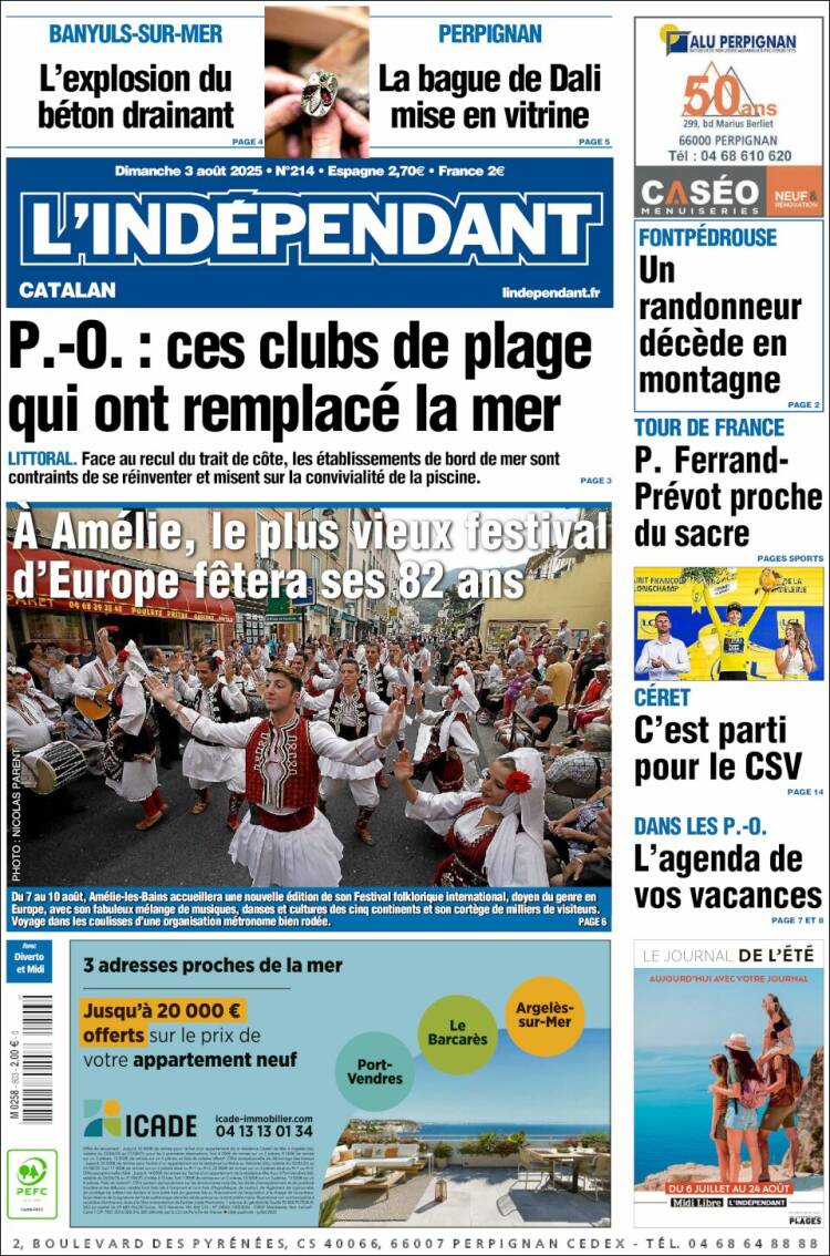 Portada de Le Indépendant (France)