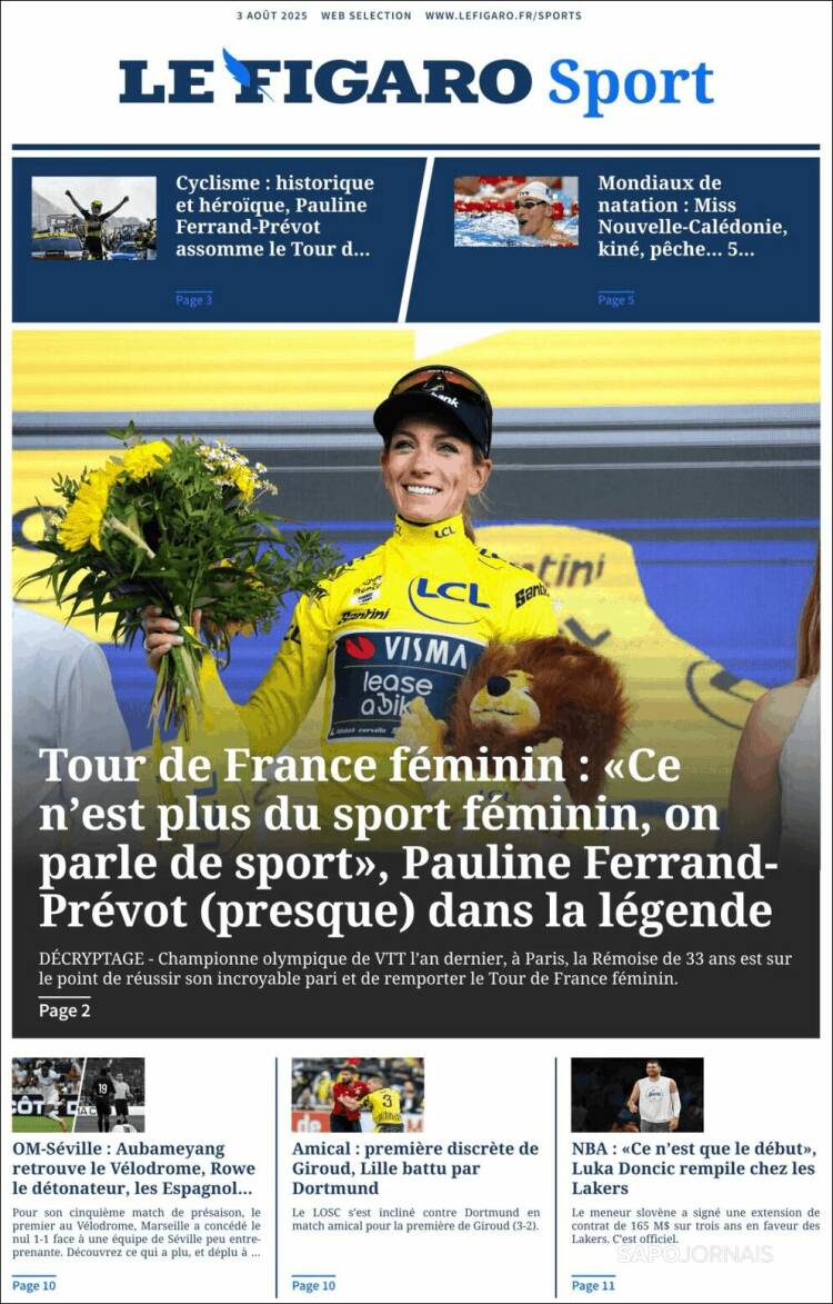 Portada de Le Figaro (France)
