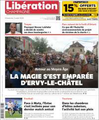 Portada de Libération Champagne (Francia)
