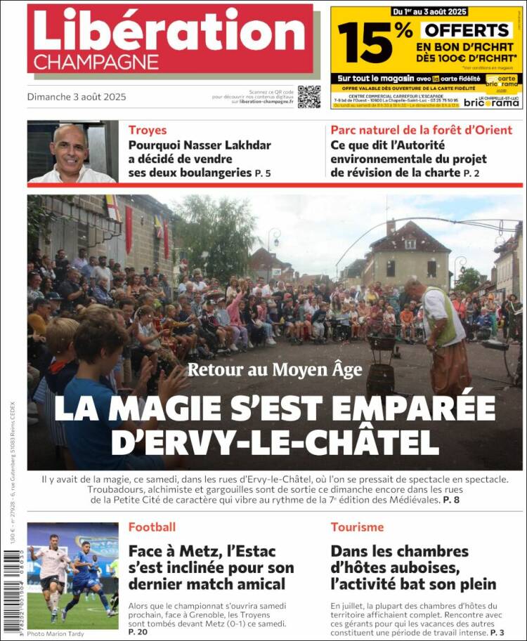 Portada de Libération Champagne (France)