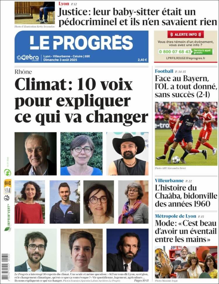Portada de Progres de Fecamp (Francia)