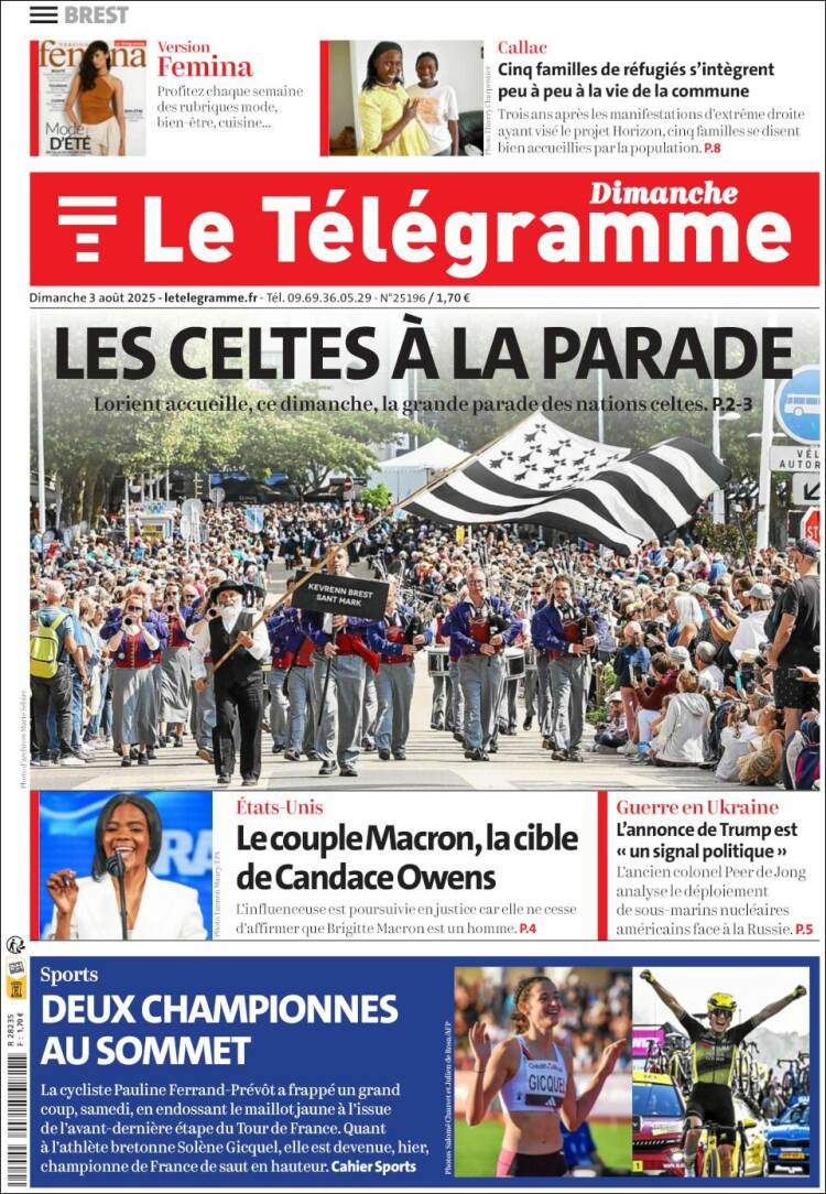 Portada de Télégramme (France)