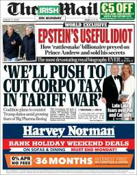 Portada de Irish Daily Mail (Irlanda)