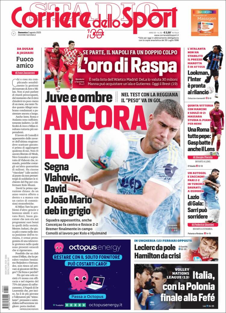 Portada de Corriere dello Sport (Italy)