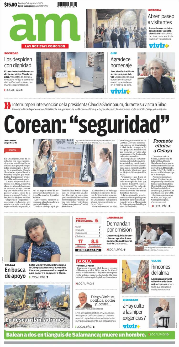 Portada de Al Día A.M. (México)