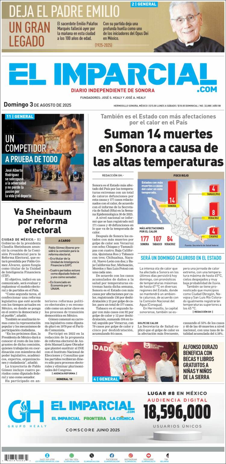 Portada de El Imparcial (México)
