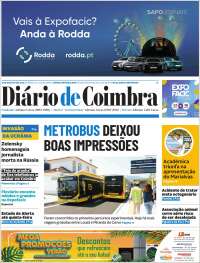 Portada de Diário de Coimbra (Portugal)