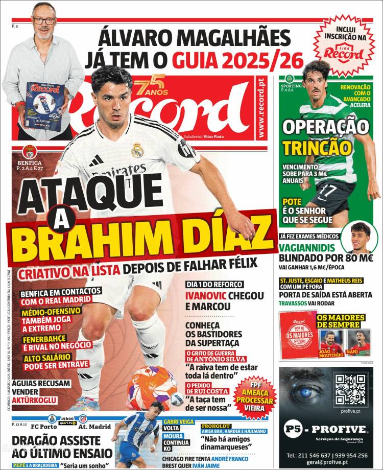 Portada de Record (Portugal)