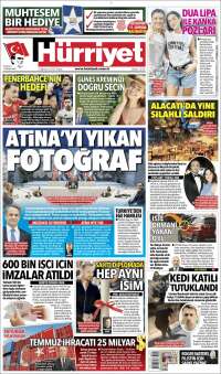 Portada de Hürriyet (Turkey)