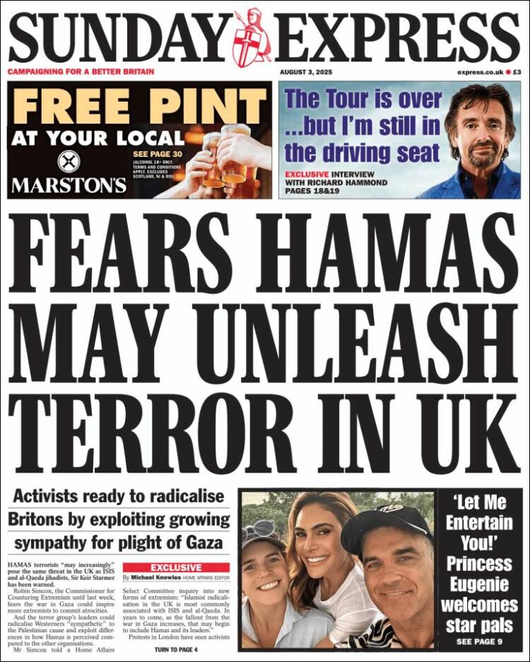 Portada de Daily Express (United Kingdom)