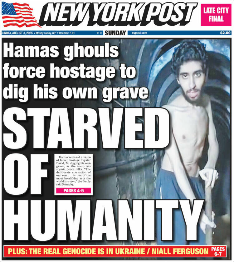 Portada de New York Post (USA)