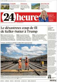 Portada de 24 Heures (Suisse)