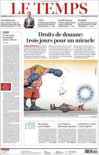 Portada de Le Matin (Suisse)