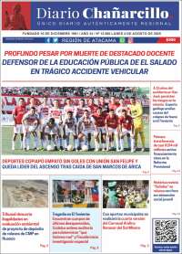 Portada de Diario Chañarcillo (Chile)