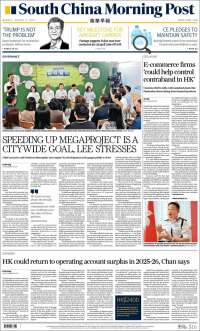 Portada de South China Morning Post (Chine)