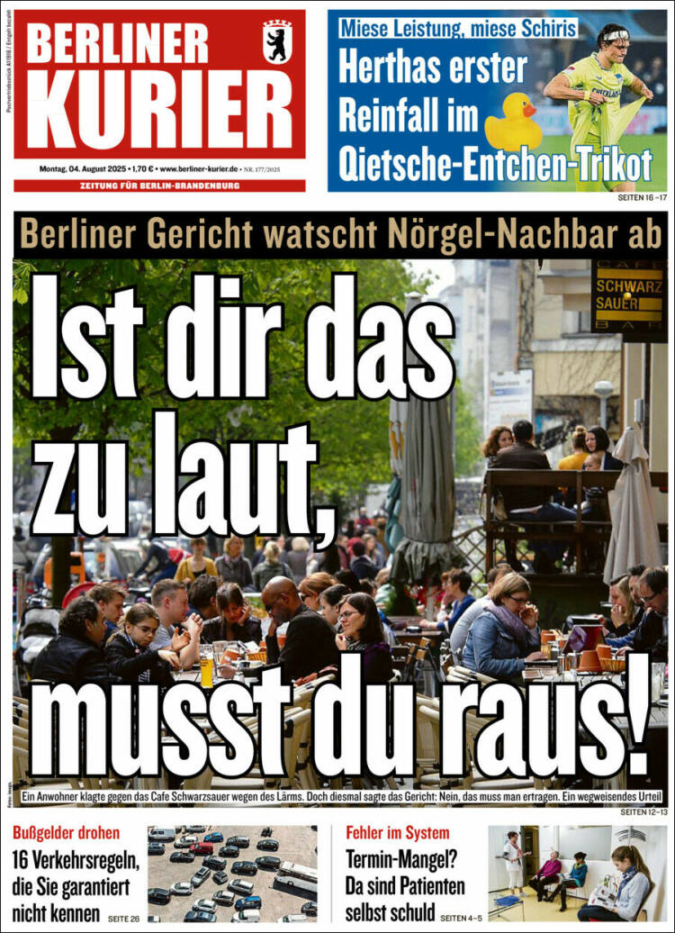 Portada de Berliner Kurier - Startseite BK (Germany)