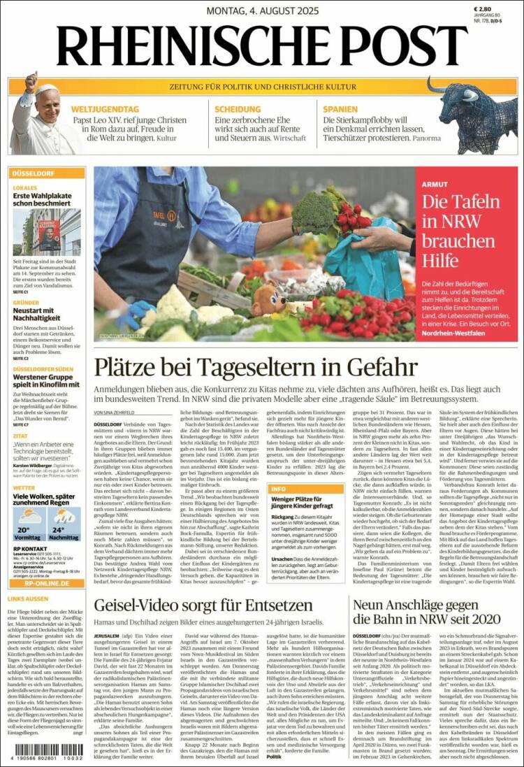 Portada de Rheinische Post (Germany)
