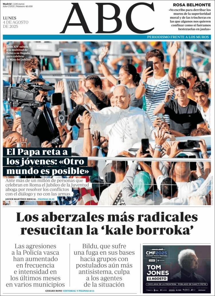 Portada de ABC (Espagne)