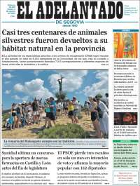 Portada de El Adelantado de Segovia (Spain)