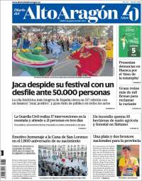 Portada de Diario del AltoAragón (Spain)