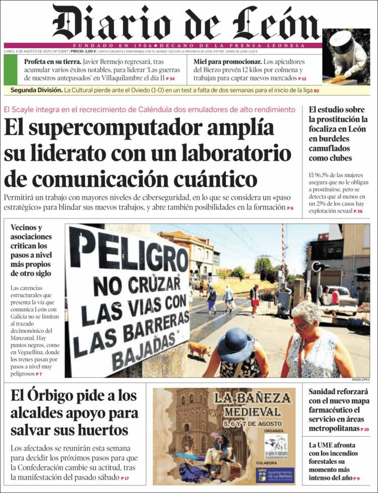 Portada de Diario de León (Spain)