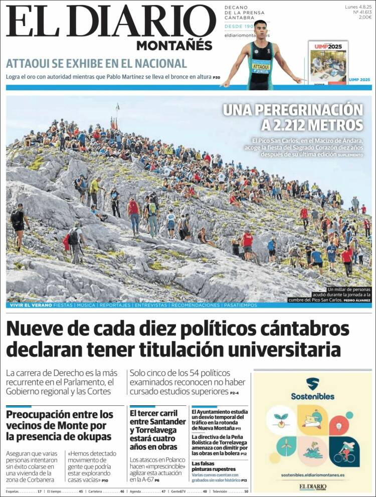 Portada de El Diario Montañés (Spain)
